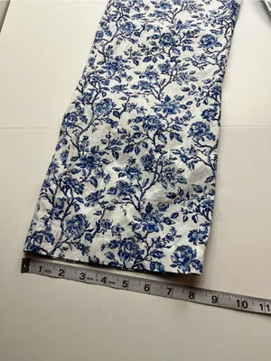 Lulu Mac Blue White Floral Womens XS Pull-on Cotton Pants Pockets Sleep Casual‎ thumbnail 12