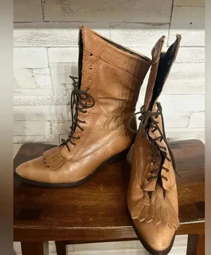 Durango Women's Brown Leather Lace Up Western Prairie Ankle Boot Size US 7 thumbnail 5