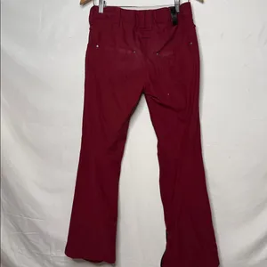 Aperture Cystaline waterproof 10K burgundy red snowboarding pants sz S thumbnail 7