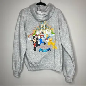 DISNEY Y2K 50TH ANNIVERSARY HOODIE sweatshirt full zip‎ small 2005 Vintage thumbnail 3