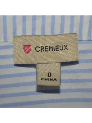 Cremieux Womens SZ 0 Blue White Striped Embroidered Bell Sleeve Tie Waist Dress thumbnail 11