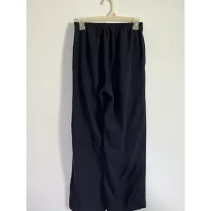Vince Italian Wool Blend Pull On Wide Leg Pants Dark Navy XS thumbnail 3