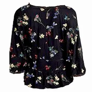 Anthropologie Parvati Floral Boho Embroidered Top Size Medium‎ thumbnail 5