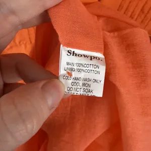 Showpo Zandra Mini Dress Size 8 Orange Puff Sleeve Cotton Poplin Vibrant Bright thumbnail 10
