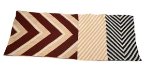 Maeve Anthropologie Tyrie Rose Womens Geometric Chevron Knit Scarf Striped‎ Wrap thumbnail 1