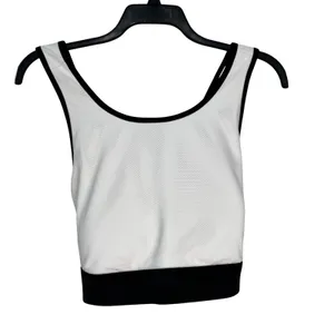 Fabletics White Black Mesh Cross Back Sports Bra BA2042012-1076-17040 Size 2X thumbnail 7