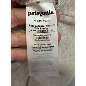 Patagonia Women’s Organic Cotton Quilt Snap-T Pullover Birch White Navy Small thumbnail 6