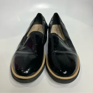Clarks Sharon Dolly wedge Loafers black womens size‎ 7.5 business casual thumbnail 2