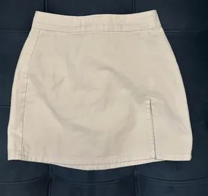white mini skirt thumbnail 1