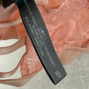 Aerie Pink Lace Bralette Crossover Straps Unlined Soft Cup‎ Bra XL thumbnail 5