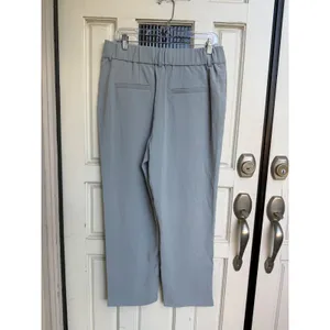 Halara High Waisted Pleated‎ Wide Leg Trousers Grey Athleisure Pants Size Large thumbnail 3