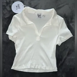Princess Polly Cori Top in Cream Size 2 New with tag thumbnail 6