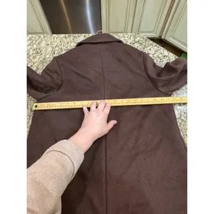 House of Harlow 1960 brown long wool-blend coat Size Medium Overcoat thumbnail 7