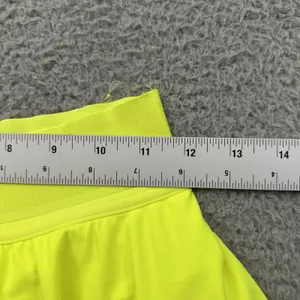 Lululemon Court Rival Skirt Skort High Rise Electric Lemon Tennis Athletic 4 thumbnail 7