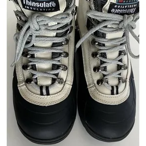 Alpine Design Women’s Sz 8 Boots Blue White Cream Leather Activewear Travel thumbnail 5