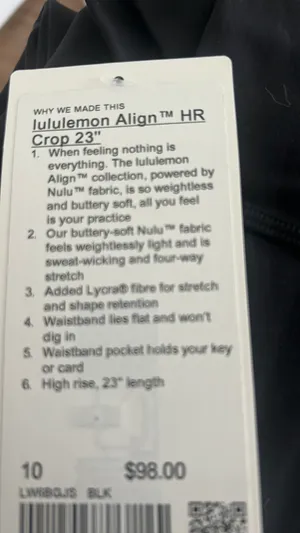 Lululemon Align Crop 23” Leggings NWT thumbnail 4