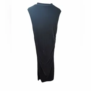 A New Day Women’s‎ velvet velour side ruched draped bodycon dress size M thumbnail 4