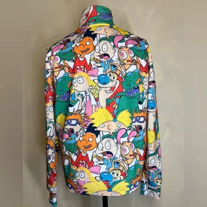 Nickelodeon 2021 Women Cowl Neck Full Zip cartoon Jacket Rugrats,Hey Arnold|SZ:L thumbnail 16