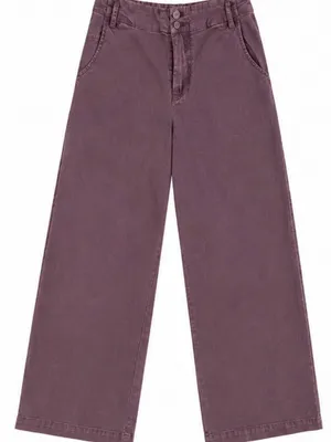 YFB Young Fabulous & Broke Dusty Plum Wide Leg Pants Size S thumbnail 1