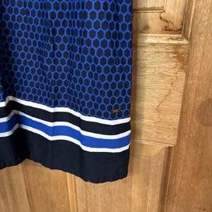 Tommy‎ Hilfiger Blue and Black Geometric Sleeveless Drees size L thumbnail 2