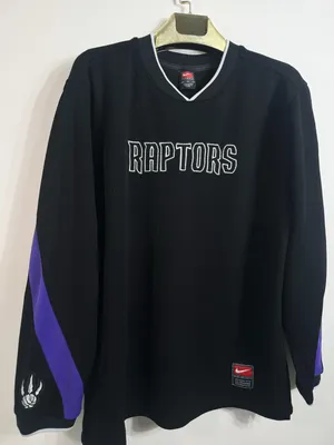Vintage Toronto Raptors Embroidered Pullover Deadstock Sweatshirt NBA size Medium thumbnail 1