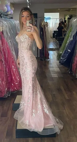 Sherri Hill Prom Dress Pink thumbnail 1
