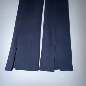 Abercrombie & Fitch Women’s Navy High Rise Wide Leg Pants Split Hem Pull-On Smal thumbnail 4