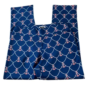Mud Pie Cropped Pants Leggings Stretchy Navy Nautical Coastal Size‎ Small thumbnail 3
