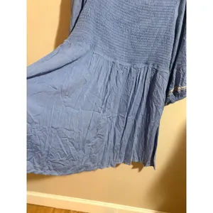 Savanna Jane Babydoll Dress 1X Blue New Floral Embroidered‎ Boho Puff Sleeve thumbnail 14