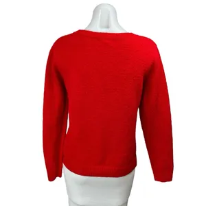 Cupcakes & Cashmere Red French Bulldog Long Sleeve Dog Christmas Sweater Top S thumbnail 2