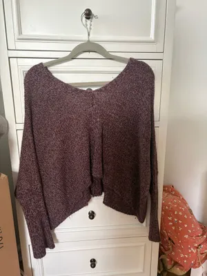 Don't Ask Why Brown purple sweater thumbnail 2