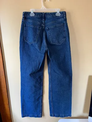 Abercrombie The 90s Relaxed Jean High Rise Blue Wide-Leg Jeans thumbnail 4
