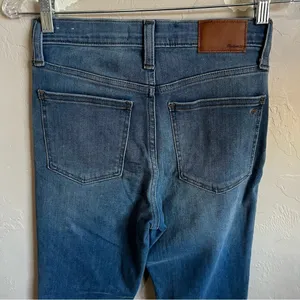 Madewell 10 in High Rise Skinny Raw Hem Denim‎ Jeans thumbnail 7