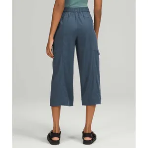 Lululemon Metropolis Maven High Rise Crop Pants‎ Cargo Iron Blue Size 10 W6BCLS thumbnail 2