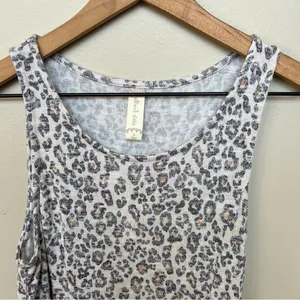 Altar’d State Leopard Print Full A-Line Sleeveless Stretch Mini Dress Small thumbnail 4