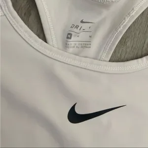 Nike Women's White Sports Bra thumbnail 2
