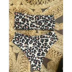 2pc High waisted Leopard Bikini thumbnail 4