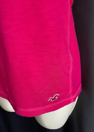 Hollister Pink V-neck Pocket Top thumbnail 5