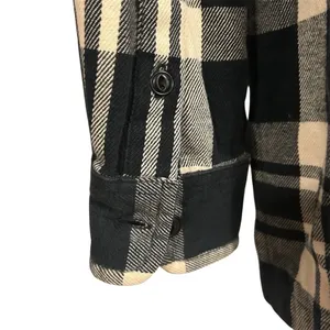 Lauren Ralph Lauren‎ Women’s M Black and White Plaid Flannel Full Zip Jacket thumbnail 4