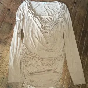 CAbi S ruched sides draped front elevated basic blouse thumbnail 1