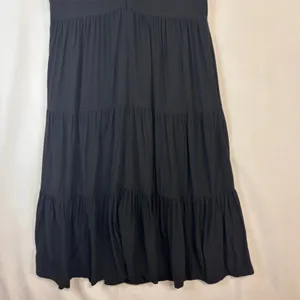 J.Crew‎ Re-Imagined Tiered Maxi Dress Womens S Black Puff Sleeve Pockets Cottage thumbnail 12