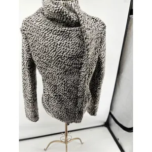 Blank NYC Boucle Knit Motorcycle Moto Jacket Black White Women’s Size XS thumbnail 6