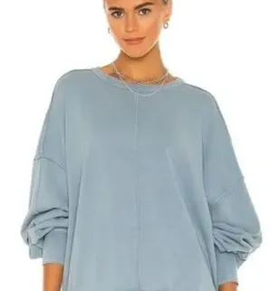 Free People Oversized Open Back Sweatshirt thumbnail 1