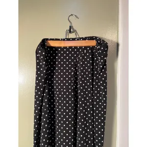 Vintage Jaclyn Smith Collection Womens Sz XL A-Line Skirt Black White Polka Dots thumbnail 6