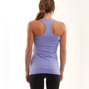 LULULEMON Cool Racerback Long Tank Top in Heathered Persian Purple Sz Small thumbnail 2