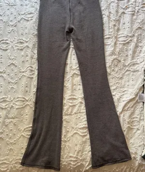 Wild Fable DARK GRAY XS FLARE RIBBED HIGH WAISTED LEGGINGS thumbnail 5