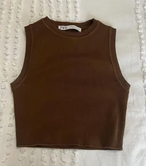 ZARA Brown  Tank Top thumbnail 1