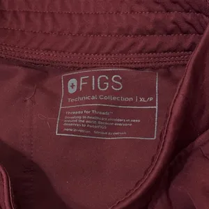FIGS Maroon Zamora Joggers Size XL Petite Scrub Pants thumbnail 3