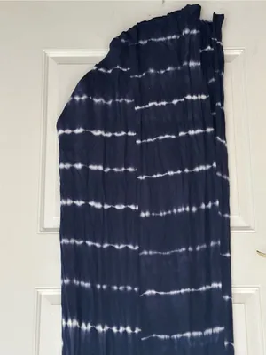 Hailey & co Women's Navy Tie-Dye V-Neck Maxi Dress size L thumbnail 8