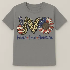 Peace love America women‎ T-shirt thumbnail 1